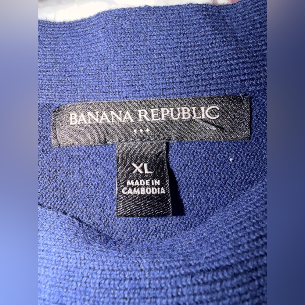 Banana Republic Women’s Navy Blue Knit Dress size XL - Picture 6 of 7